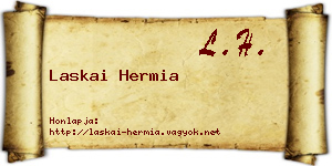 Laskai Hermia névjegykártya